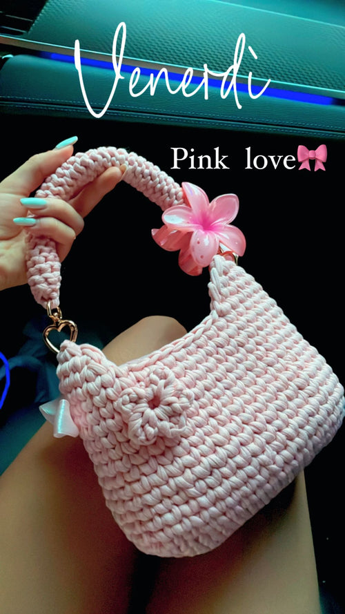 Crochet Bag Pink Princess Model